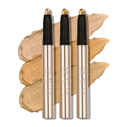 XINYUNXIN 3PCS Eyeshadow Stick, Multi-Coloured Eyeshadow Pencil Set, Waterproof Creamy Long-Lasting Eye Makeup