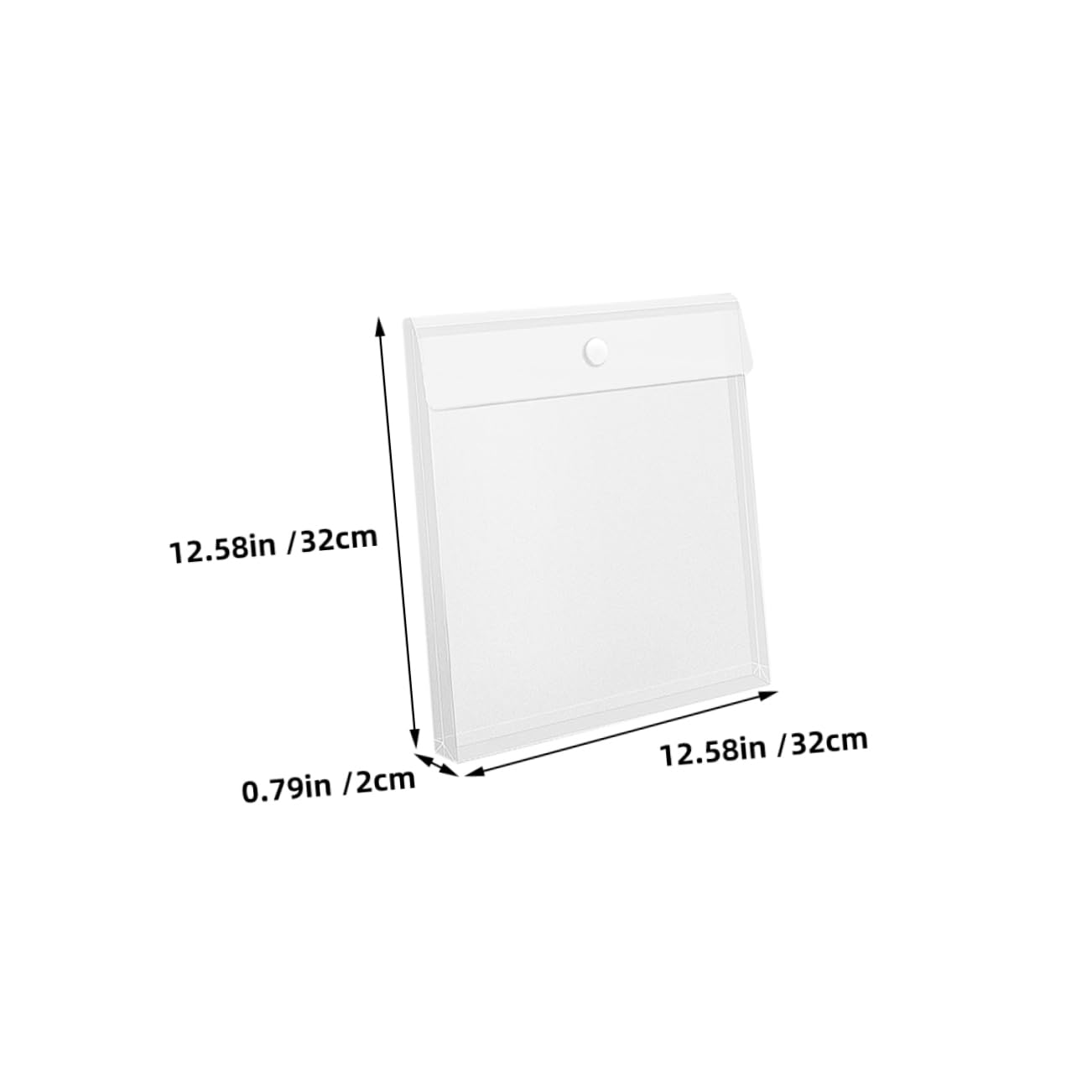 AUTSUPPL Scrapbook File Storage Bag 12pcs Craft Paper Organizer Secure Closure Photo Storage Envelopes for Office Use