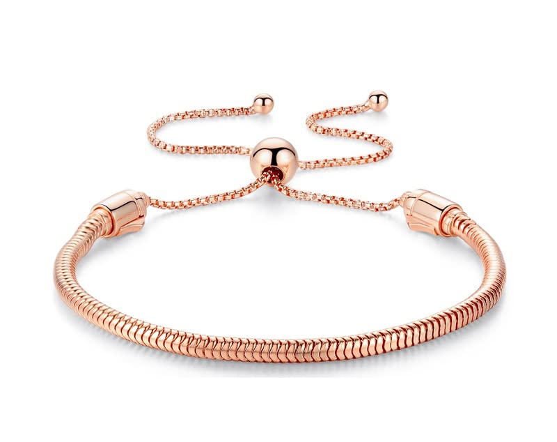 Pulseras De Plata De Ley 100% 925 De Oro Original con Cuentas, Brazaletes DIY para Hombres Y Mujeres, Joyería Fina, Cadena De Serpiente