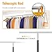 CATGOOD Heavy Duty Clothes Rack with Wheels Rolling Clothing Racks for Hanging Clothes, Fit for Entryway, Bedroom, Office, etc
