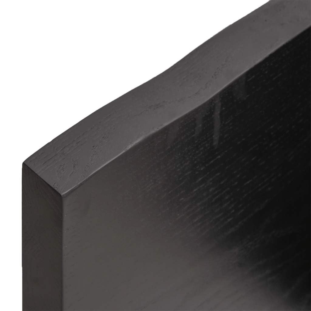 Genérico Encimera de baño Madera tratada marrón Oscuro 140x50x(2-4) cm,Bricolaje,Materiales de construcción,Encimeras-3156245