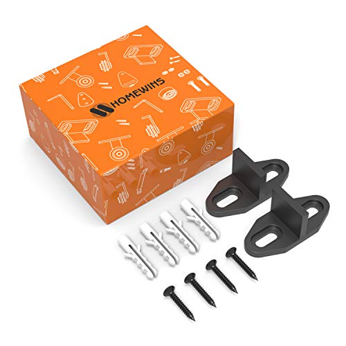 HOMEWINS Puerta de Granero Guía de Piso Rodillo Acero al Carbono Guía de Piso Deslizante Puerta Inferior con Tornillo (Estilo 6)