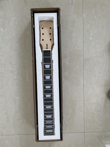 Electric Guitar Neck 24.75 inch 22 fret Maple Neck Rosewood Fretboard Guitar Neck Replacement Set in Heel DIY guitar project (standard style)