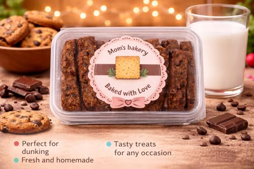 Image of MOM'S BAKERY Homestyle Baked Cookies Fries 200 gm | Crunch Into Chocolate Happiness | Homemade Rich cocoa flavor | T45 Flour, Butter, Sugar, Vanilla Essence | No compromise on taste, Double chocolate cookie sticks | Buttery crunchy snack