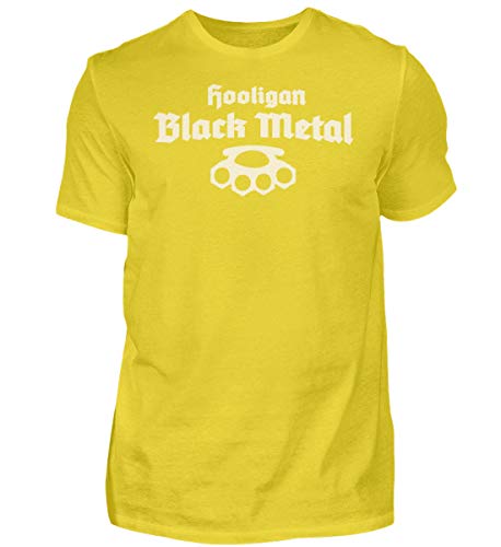T-shirt Hool Black Metal homme Large au tissu noir haute densité