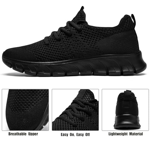 Mens Running Shoes Slip On Tennis Walking Sneakers Workout Athletic Lightweight Casual Sport Shoes2