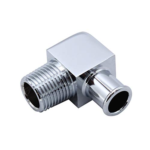 mewmewcat 90 ° SB BB Deg aquecedor mangueira cromada tarugo encaixe de alumínio 5/8