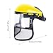 Full Face Shield - Anti Fog Safety Protective Hat | Clear Lightweight Construction and Woodworking Welding Headwear, Gardening Protection Cover Tool for Painting Sanding Landscaping