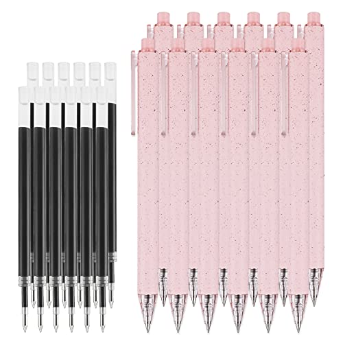 Bolígrafos gel retractables tinta negra pack 24 miniatura 1
