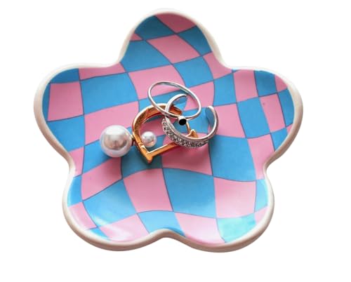 Teen Girls Gifts Trendy Stuff Preppy Room Decor Bedroom Decor Aesthetic Dorm Decor Aesthetic Stuff Checkered Jewelry Tray