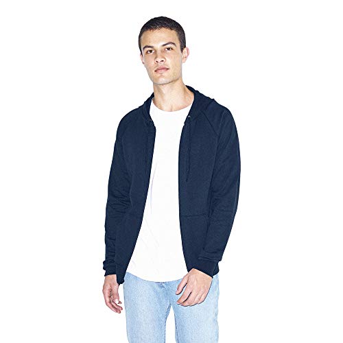 American Apparel Men's California Fleece Long Sleeve Zip Hoodie