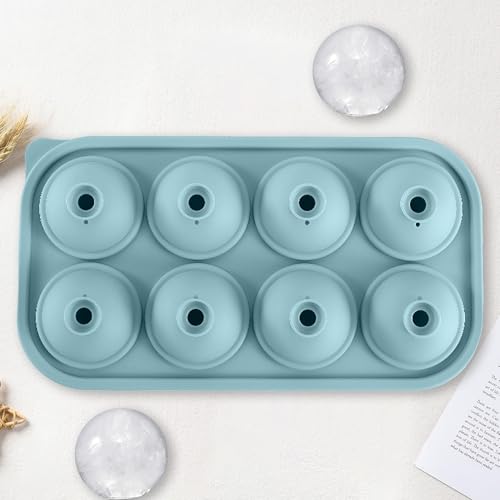 Bandeja de silicona para hielo con tapa 8 cavidades miniatura 1