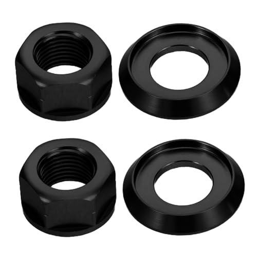 GANAZONO 自転車フランジナット 前後アクスル用 アルミ合製 ホイールハブ固定 高耐久 折りたたみ マウンテン 固定ギア対応 クイックリリース