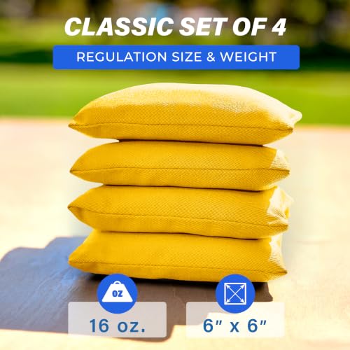 Image of GoSports Classic Cornhole Bean Bags Set of 4-16 Colors Available - Regulation All Weather, Mix and Match