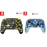 PDP REMATCH Enhanced Wireless Nintendo Switch Pro Controller - Rechargeable Battery Powered & Gaming Afterglow Wireless Nintendo Switch Pro Controller: Prismatic RGB LED Lighting