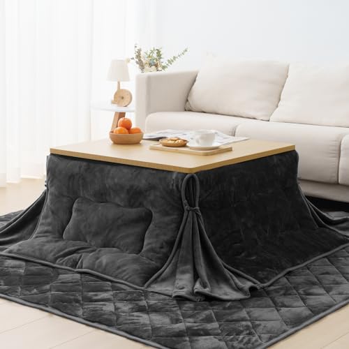 Vamcheer こたつ布団 長方形 省スペース 掛け敷きセット 約180x220cm...