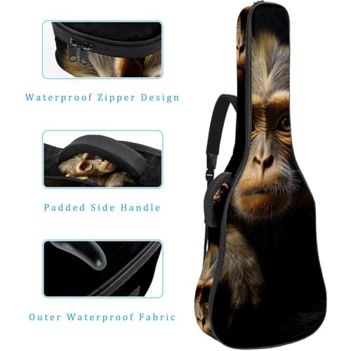 Sac de transport pour guitare acoustique imperméable multicolore