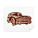 Deep Red Classic Cars Pattern Outline Cleaning Cloth Screen Cleaner 2pcs Suede Fabric