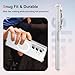 ORETECH Magnetic for Samsung Galaxy Z Fold 7 Case, Transparent Back Non-Slip Hard PC Shockproof Bumper Protective Phone Case Cover for Samsung Z Fold 7 - Clear