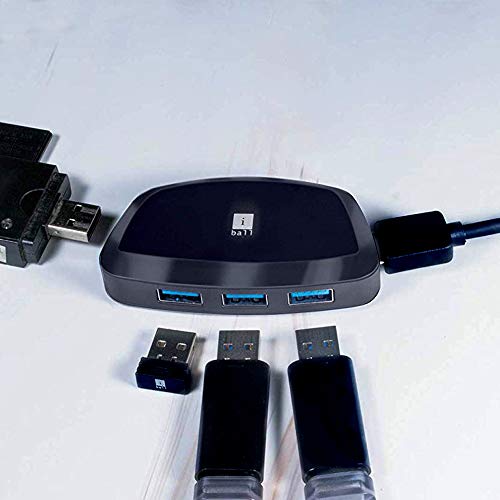 Image of iBall Piano 62 High-Speed USB 3.0 Hub (Black)