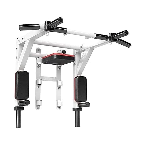 【Detachable】: The pull-up bar can be detachable easily and can be reversed to use. Multi function for a variety of exercises: Pull ups, Chin ups, Dip station, Leg raises and Boxing. Perfect for exercising your backs, shoulder, chest, arms, triceps, biceps, lats, and the front of your abs.
