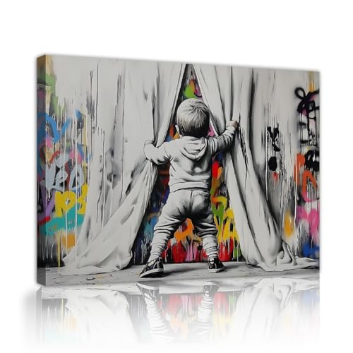 Peinture street art CHERHERART 45x60cm, le cadeau poster moderne idéal pour une crémaillère
