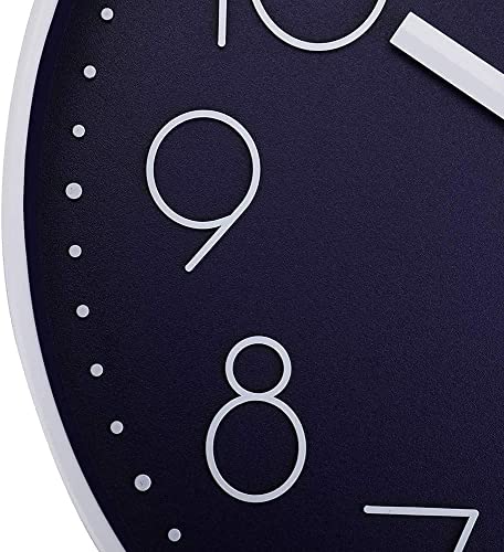 Image of Rylan Wall Clock 12 inch Silent Quartz Decorative Wall Clock Non-Ticking Classic Clock Battery Operated Round Easy to Read for Room /Home /Kitchen /Bedroom /Office /School*