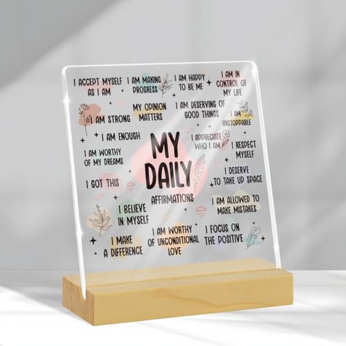 Inspirational Affirmation Acrylic Sign