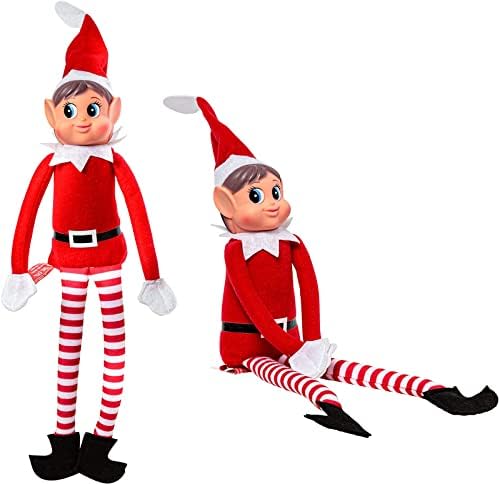 Elves Behaving Badly Elves Behavin Badly Book + 2 Elf Dolls, A Year In The Life Of Elfie And Elvie A4 Book 24 Colourful Illustrations With 2 x 10'' Elfie and Elvie Dolls
