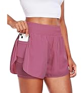 CADMUS 2 in 1 Running Shorts for Women Athletic Tennis Shorts with Pocket