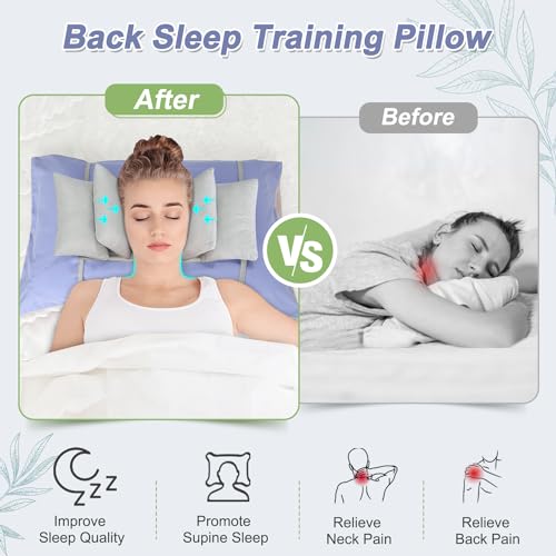 Mybow Beauty Pillows for Sleeping Anti Aging Wrinkle Face Surgery Sleep Upright Pillow Back Training Neck Stabilizer Face Wrinkle Prevention Head Straight Immobilizer Positioning Wedge Support Pillows by Mybow - Image 4
