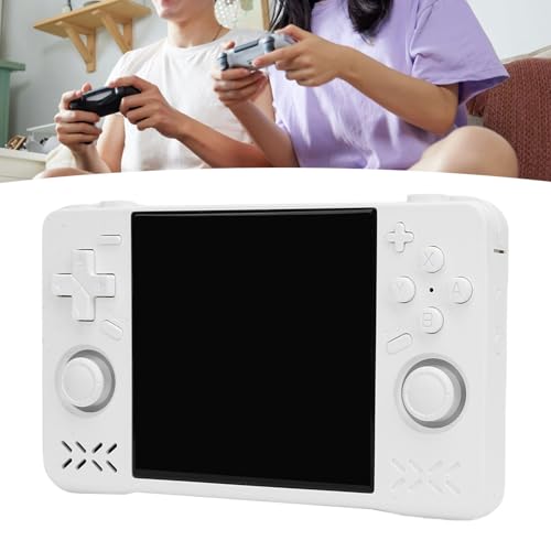 Vikye XF40H Handheld Game Console, 4in Retro Games -Konsole, Wiederaufladbare Klassische 4000 -mAh -Doppel -Joysticks -Handheld -Gaming -Konsole (White #11)