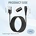 USB Charger Adapter for Panasonic Shaver UK Plug, Black 5V Beard Trimmer Cable Compatible with ES-LV97 ES-LA63 RE740 RE7-51 RE7-59 RE768 and More PVC USB Cable Charger Power Cord