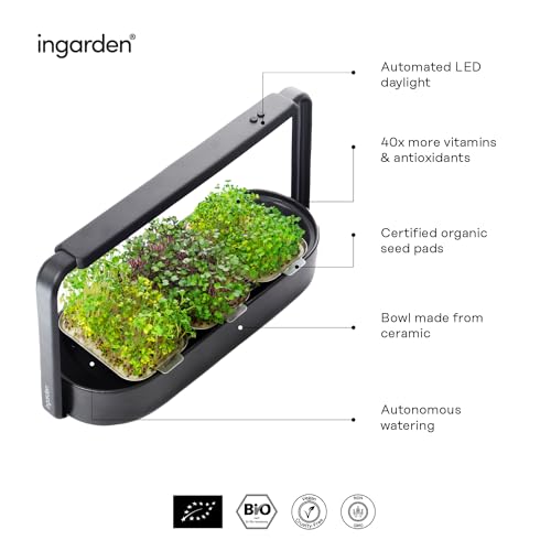 ingarden Kit de Cultivo de Microgreens - Almofadas de Sementes Germinadas de Superalimento Orgânico(
