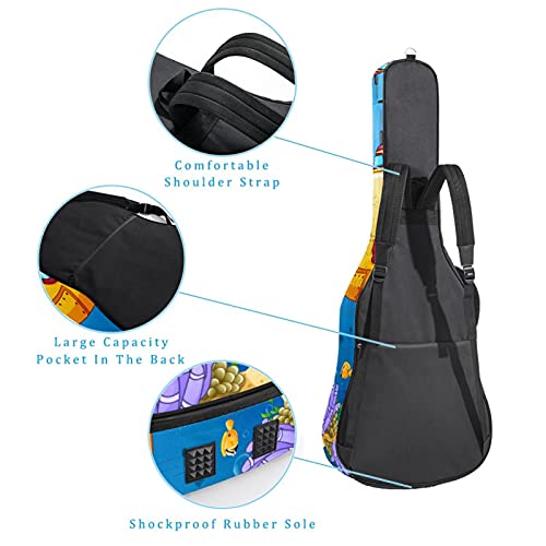 Sac à dos pour guitare basse classique folk avec sangle réglable