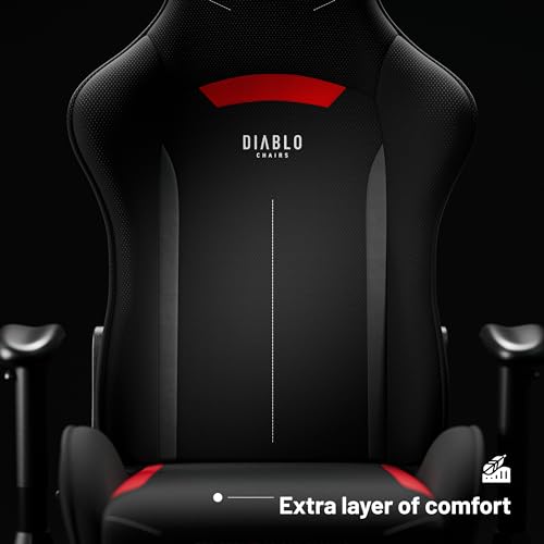 Sedia da Gaming X-Starter | Sedia Gaming Ergonomica in Tessuto, Braccioli Regolabili, Meccanismo di Inclinazione | Sedia per PC, Gaming Chair, Poltrona da Ufficio | Nero - Sedia gaming - Immagine 7