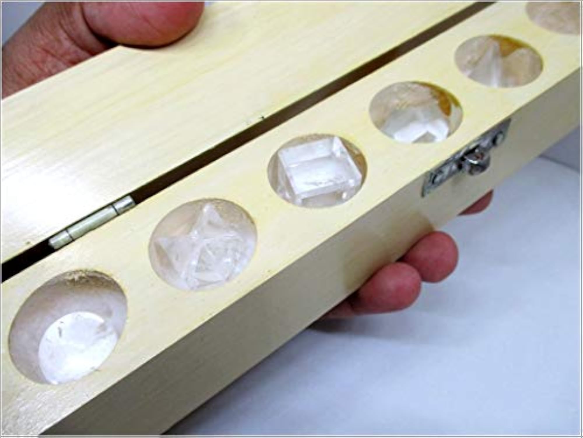7 Crystal Quartz Geometry Stone Set with Box, Healing Crystals
