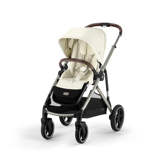 Cybex Gazelle S All-in-One Toddler and Baby Stroller with Over 20 Modular Configurations, Ergonomic Near-Flat Recline, Shopper Basket, and Compact Fold, Seashell Beige