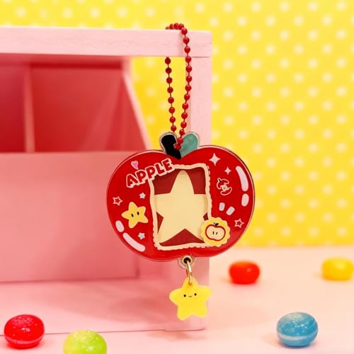 Quorvex Llavero Con Marco Para Fotos | Accesorios De Ropa De Frutas Acrílicas Bonitas - Portallaves Para Fotos En,Para Adolescentes Adultos Fans Bolso Monedero Mochila Viaje Desplazamientos Fiesta - imagen 2