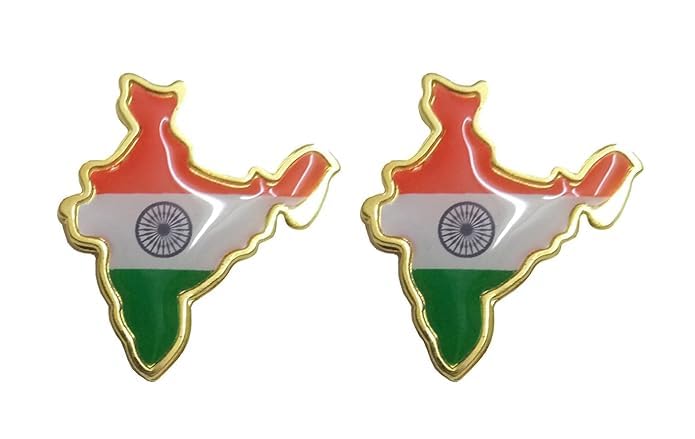 partyflex Indian Flag Shape Brass Laminated Lapel Pin/Brooch/Badge for Independence Day Celebration (Pack of 10)-picture-54