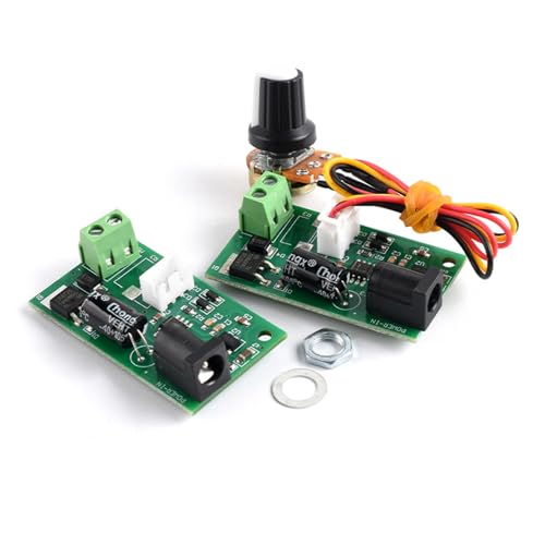 Limtula Contrôleur de Vitesse de Moteur électrique, régulateur PWM 6 V-28 V 3 A avec potentiomètre B100K, pour Petits Moteurs et unités de Ventilateur,...