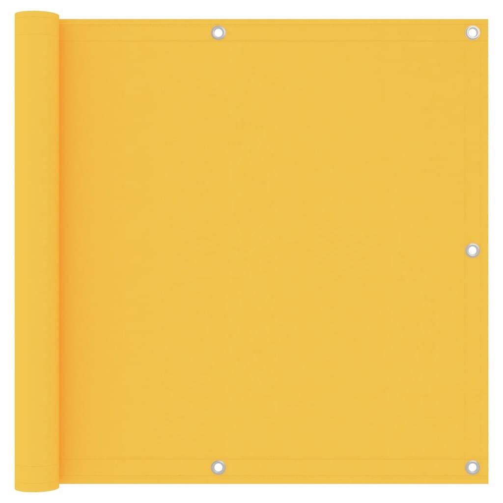 vidaXL Balcony Screen Balcony Privacy Protective Fence Garden Screen Wall Privacy Fencing Screening Outdoor Yellow 90x400 cm Oxford Fabric — image 1