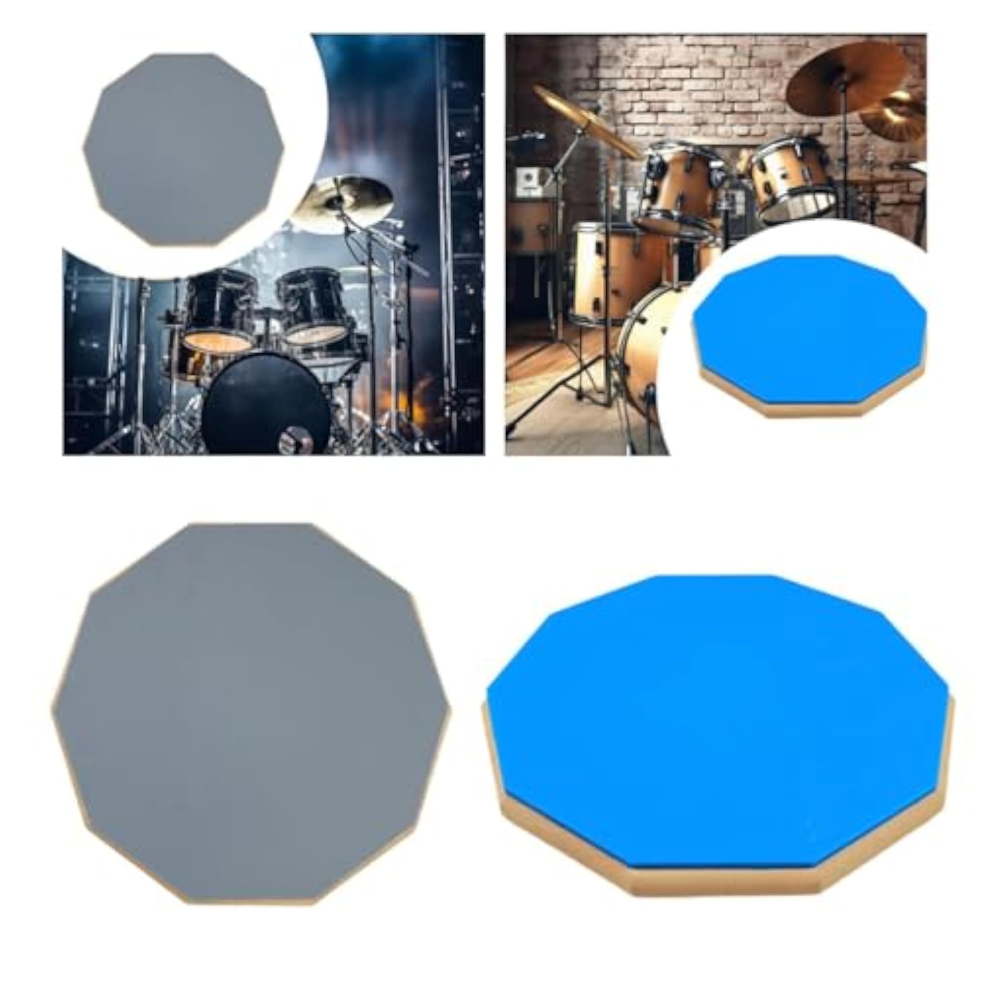 12" Practice Drum Noise Reduction Pad for Beginners