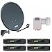 Produktbild Opticum Red 4 TNA AX300 LQP-04H QA 60 Digitale 4 Teilnehmer Satelliten-Komplettanlage HD AX 300 Plus HDTV-Receiver (Quad-LNB, QA 60 cm Antenne Aluminium) Anthrazit