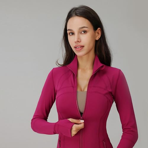 Chaqueta de yoga que estiliza tu figura en el gimnasio rosa L 3