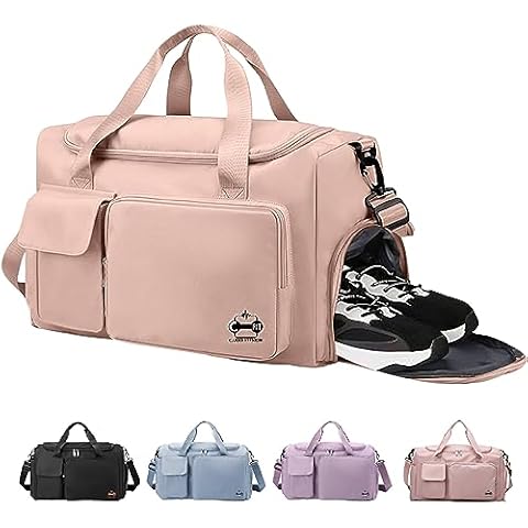 CarryFitness® Waterproof Sports Gym Bag with Shoes Compartment Cover