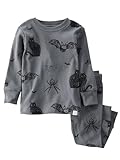 little planet by carter's Baby 2-Piece Pajamas Made with Organic Cotton, Charcoal Spooky, 3T
