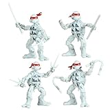 Teenage Mutant Ninja Turtles B&W Comic Book Series 4-Pack Bundle by Playmates Toys