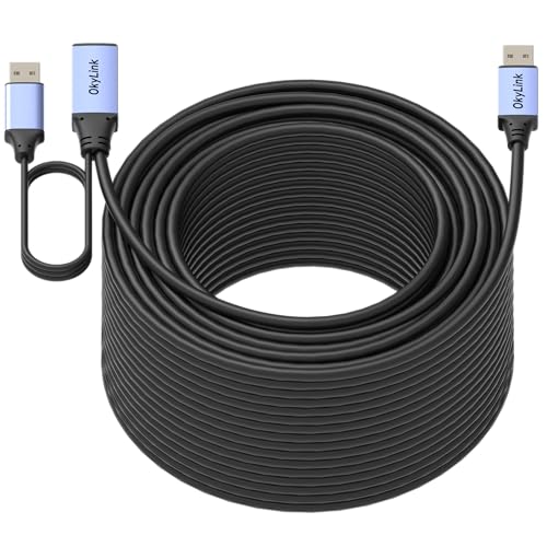 OkyLink 130ft(40M) Active USB 2.0 Extension Cable A Male to A Female 480Mbps for Printer, Mouse,Keyboard,Scanner,Camera by OkyLink - Image 7