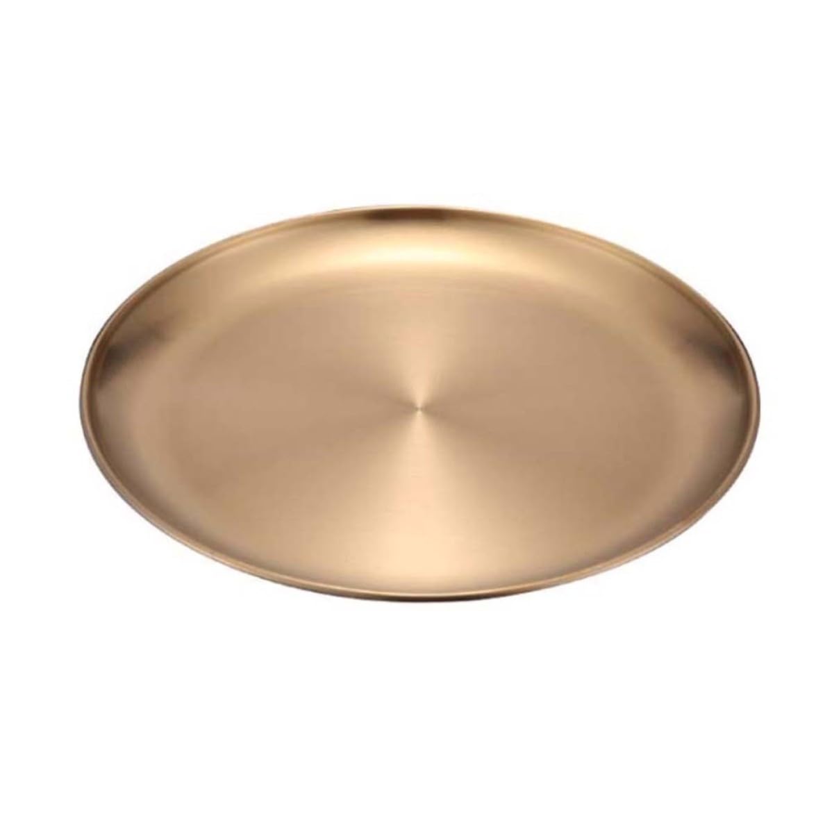 Plato de acero inoxidable dorado DEEPCRAFF de alta resistencia para restaurantes